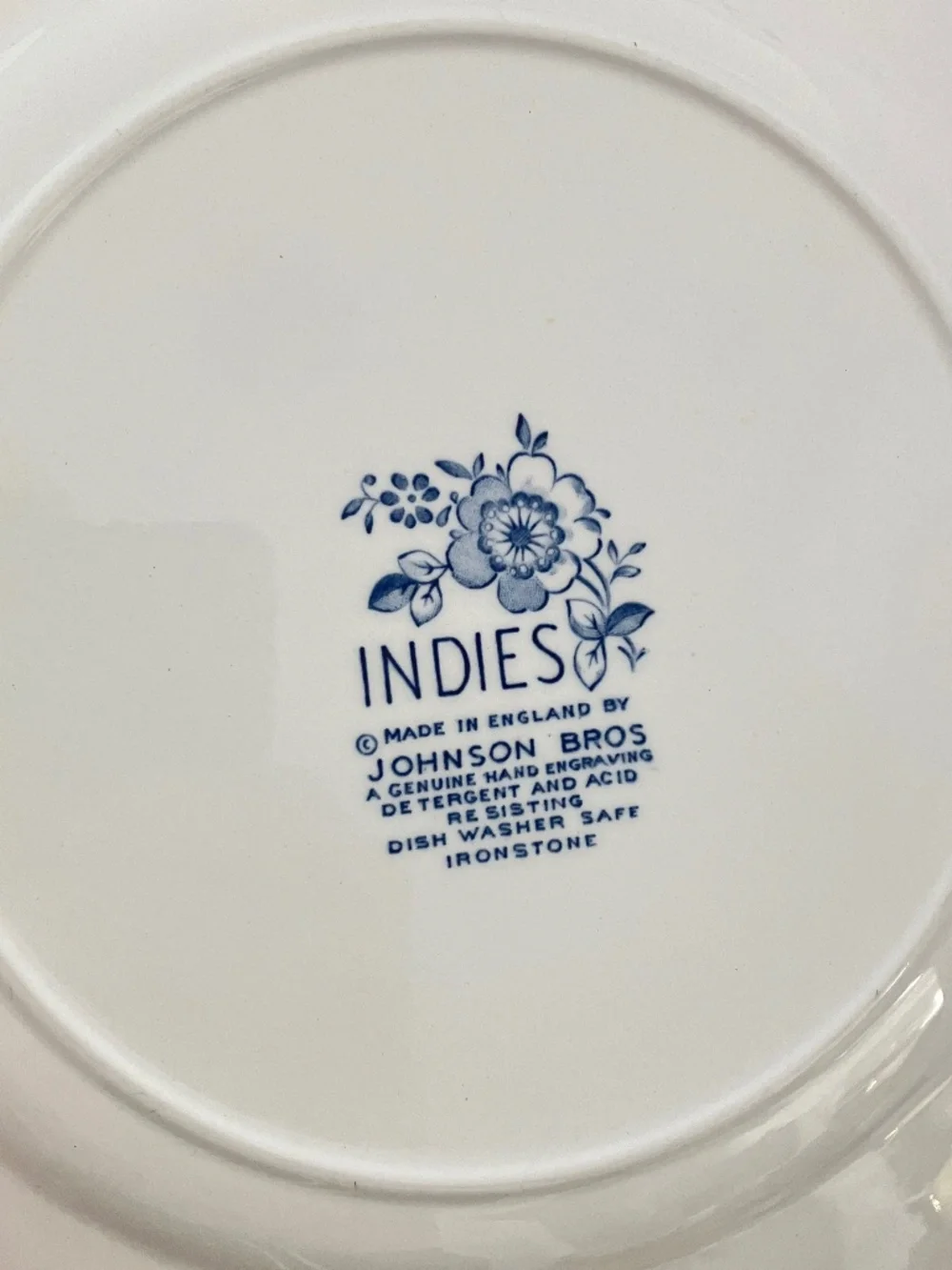Johnson Bros dinner plate
